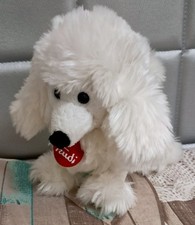Peluche pupazzo Trudi cane cagnolino barboncino bianco collezione 20 x 18 cm