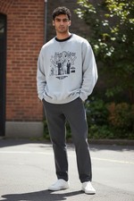 North Western felpa Navy cotone made in Italy vintage 90S taglia L