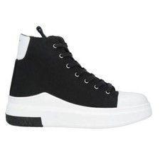 CINZIA ARAIA SNEAKERS ALTE SCARPE NERE BIANCO N 41 COME NUOVE ORIGINALI