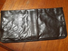 Pochette pelle marrone vintage