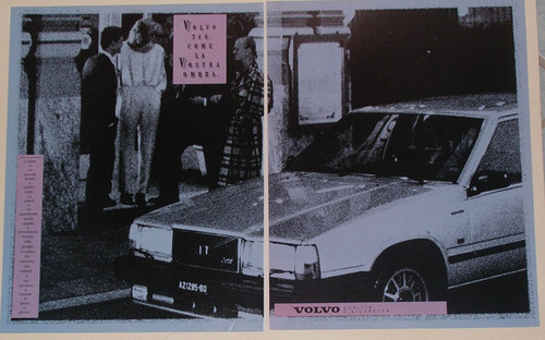 Advert pubblicità 1988 volvo - advert,