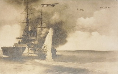 Cartolina nave da battaglia - cartolina,