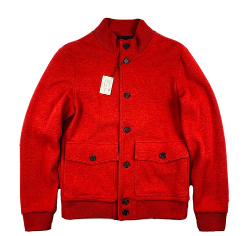 Maglione caruso rosso bottoni - caruso,