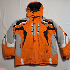 SYPDER X STATIC DERMIZAX EV GIACCA GRANDE ARANCIONE FODERATA SCI SNOWBOARD UOMO 90S