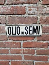 Insegna Targa Lamierino Tabella Vintage Alimentare OLIO DI SEMI no smaltata