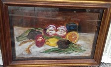 OLIO SU TAVOLA  "NATURA MORTA" GIOVANNI BARTOLENA