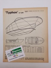 Clipping Scheda Tecnica 1971 Barca Typhon m 4,22 - Trifoil 70 Sport m 4,25