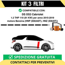 Kit 3 Filtri Tagliando per DS