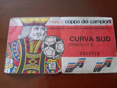 Biglietto stadio vintage 1984 - biglietto,