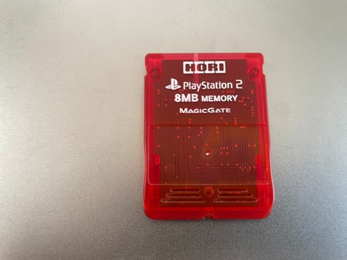 Ps2 memory card - card, red