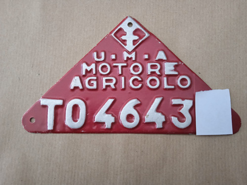 Targa epoca in metallo - in,