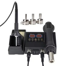 Stazione di saldatura 2in1 Digitale SMD PCB IC Pistola ad aria calda Temperatura