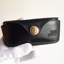 fodero occhiali da sole vista custodia VERSACE sunglasses case medusa gold rare