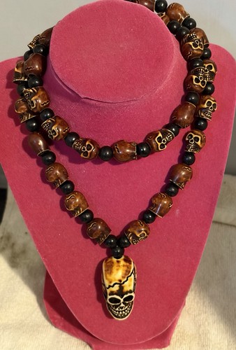 Collana vintage teschio - vintage,
