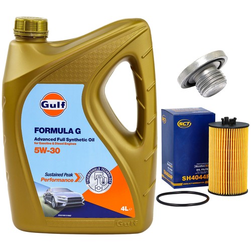 Kit cambio olio gulf 4l - olio, 5w-30