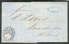 DR 1872 10 TARGA PETTORALE LETTERA OLANDA (G0055a