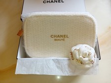 Chanel Trousse Camelia Spilla Set Make Up Beauty Case Pochette Borsa Vip Gift 