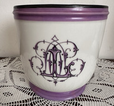 Antico vaso in porcellana- cachepot - monogramma / napoleone III