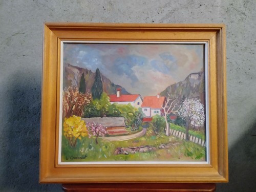 Quadro olio cartone - su,