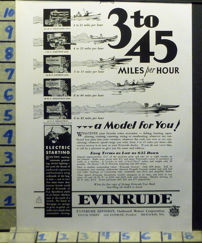 1930 evinrude motore - evinrude,