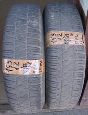 155 R12 88/86P   2x  PIRELLI  Citynet 8pr  pneumatici carico PIAGGIO APE usati