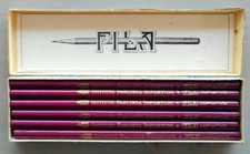 1925 - Scatola n° 12 matite copiative FILA Istituto Fascista Infortuni