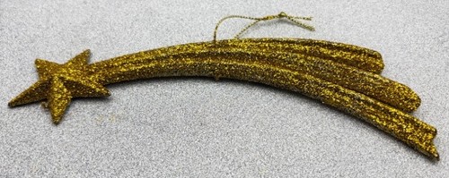 Stella cometa dorata glitter - cometa,