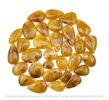 Cabochon pietra quarzo oro