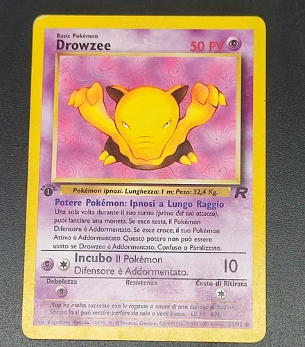 Pokemon drowzee prima edizione - drowzee,