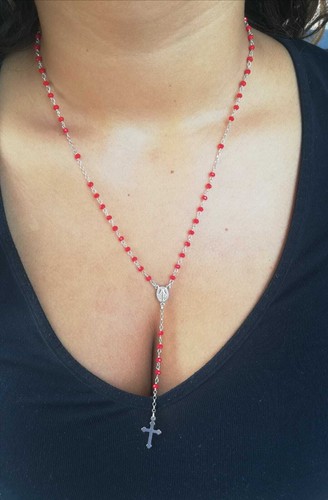 Collana rosario argento - rosario, in