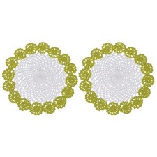 2Pcs Crochet Handmade Doilies