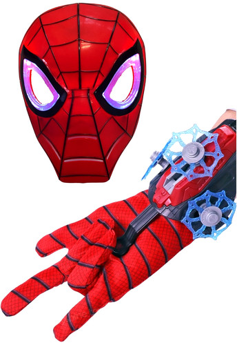 Maschera luminosa spider man - maschera, spider-man