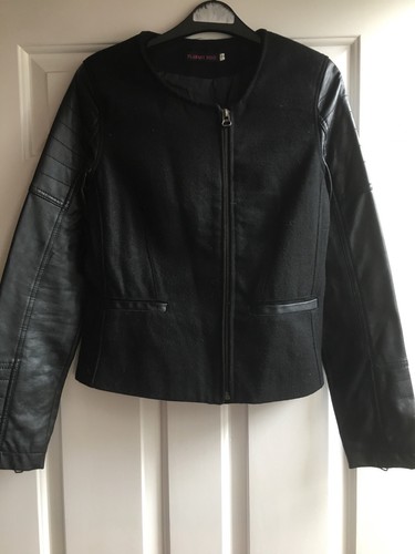 Giacca similpelle nera - in,