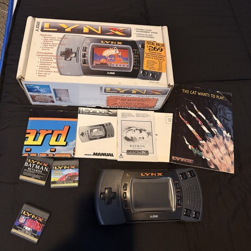 Atari lynx console - box,, 4