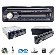 AUTORADIO STEREO AUTO ESTRAIBILE 1 DIN BLUETOOTH DVD AUX FM MP3 SD USB 80Wx4