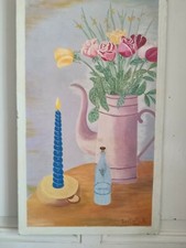 Saglietti R Olio Su Pannello "