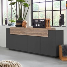 Credenza soggiorno madia nera