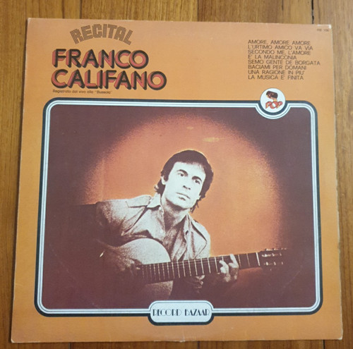 Franco califano recital - lp,