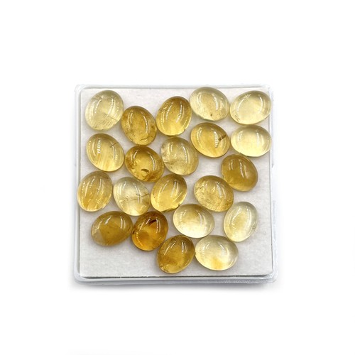 Cabochon ovali citrino