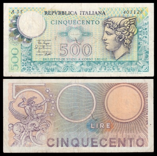 Italia italy 500 lire - italia,