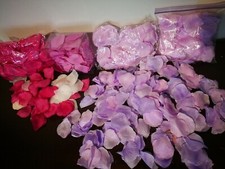 LOTTO STOCK PETALI LILLA GLICINE FUCSIA BOMBONIERE CREAZIONI RICICLO ALLESTIMENT