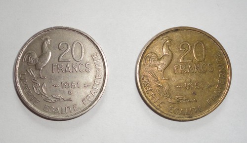 Rare piece francs guiraud - rare, 20