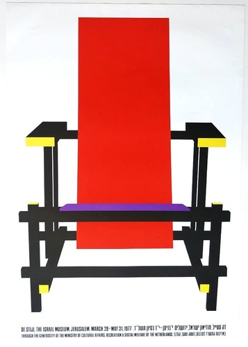 Rietveld rot blauer - rietveld, stuhl