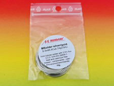 MUNDORF MSOLDER SILVERGOLD Stagno per saldatura Saldatura 3,8 Ag 10gr 1,7m 