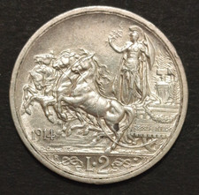 2 LIRE QUADRIGA BRIOSA 1914