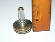 Piano in ottone/acciaio inox fresato e pressato a mano con sfera in ceramica/pietra Jem viola