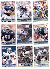 1991 Spanish Dallas Cowboys Set EMMITT SMITH TROY AIKMAN MICHAEL IRVIN NOVACEK