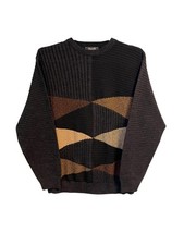 Maglione maglia geometrica