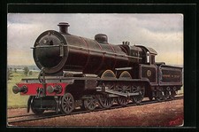 Cartolina Locomotiva Ferroviaria Inglese della Lancashire and Yorkshire Railway 