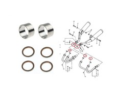 Yamaha XJ 600 N S 1992-2003 Kit guarnizioni collettore scarico